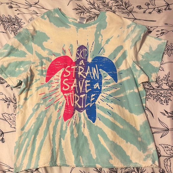 Tops - BLUE SAVE THE TURTLES T-SHIRT